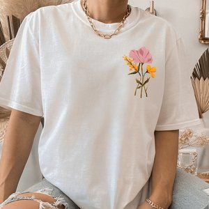 Watercolor Flower T shirt